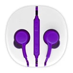 Audífonos BRobotix 611288-4 - Alámbricos - 3.5mm - 1 Mt - Morado - 611288-4