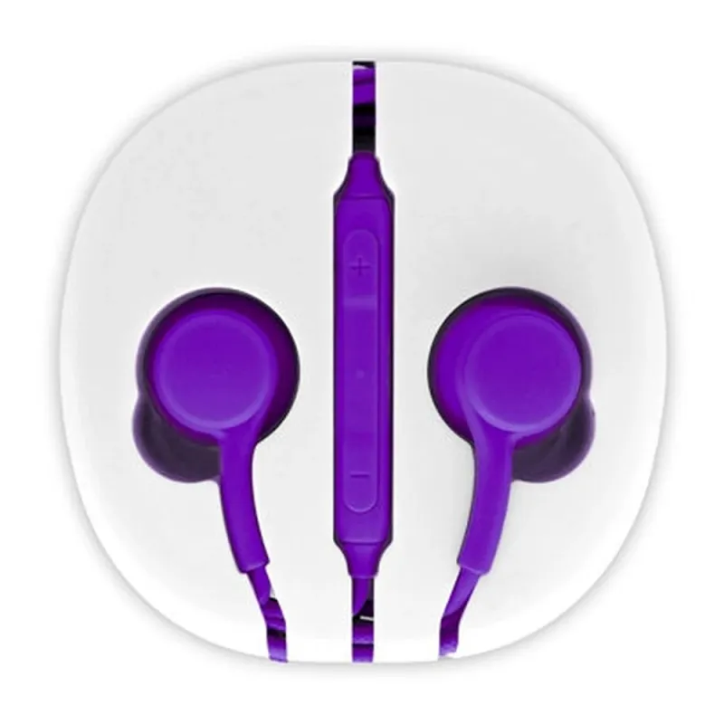 Audífonos BRobotix 611288-4 - Alámbricos - 3.5mm - 1 Mt - Morado - 611288-4