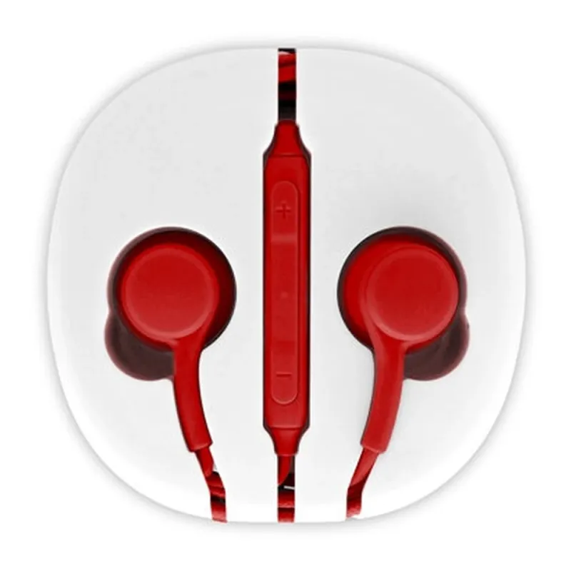 Audífonos BRobotix 611288-6 - Alámbricos - 3.5mm - 1 Mt - Rojo - 611288-6