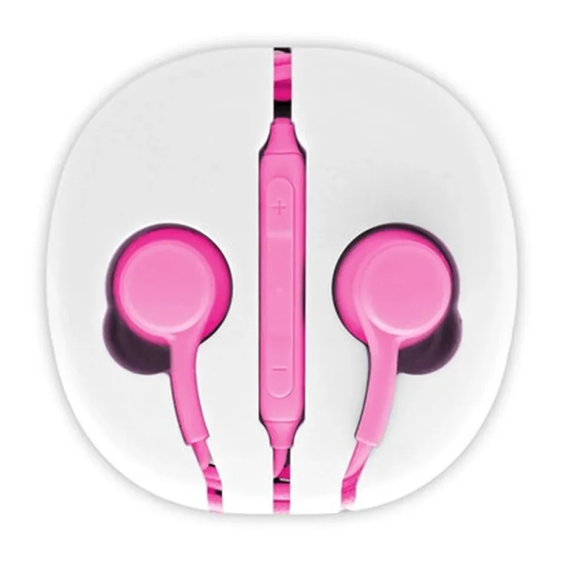 Audífonos BRobotix 611288-7 - Alámbricos - 3.5mm - 1 Mt - Rosa - 611288-7