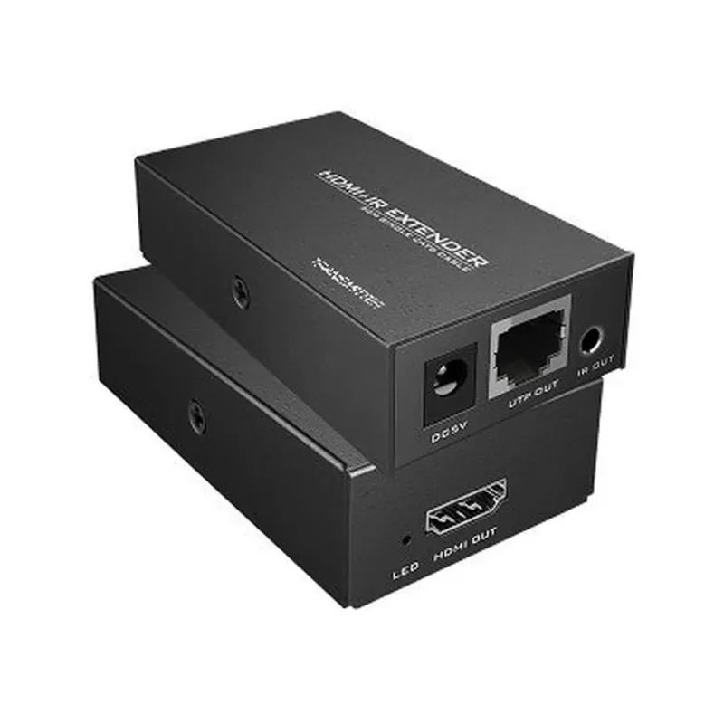 Extensor HDMI BRobotix 651831 - RJ-45 - Cat5e - Hasta 50 Metros - Infrarrojo - 651831