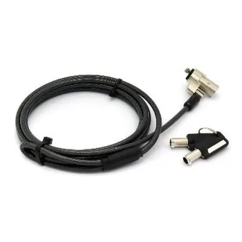 Candado BRobotix 764465 - Para Laptop - Llave Redonda - 1.8 M - Negro - 764465
