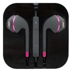 Auriculares BRobotix 764649 - Alámbrico - Micrófono - 3.5 mm - Gris con Rosa - Para iPhone - 764649 Auriculares BRobotix 764649 - Alámbrico - Micrófono - 3.5 mm - Gris con Rosa - Para iPhone - 764649