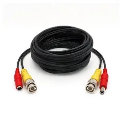 Cable CCTV BRobotix 764748 - Siamés - 10Mts - 2x BNC - 2x Conector de Energía - 764748