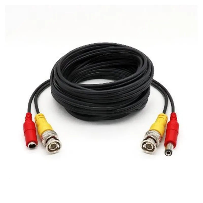 Cable CCTV BRobotix 764748 - Siamés - 10Mts - 2x BNC - 2x Conector de Energía - 764748