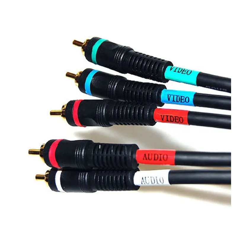 Cable RCA BRobotix 771248 - Para Video y Audio - 1.85m - Negro - 771248