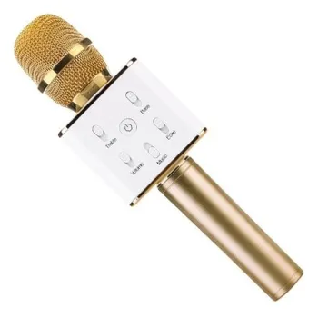 Micrófono BRobotix - Inalámbrico - Bluetooth - Dorado - 832467