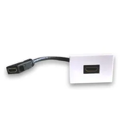 Adaptador HDMI BRobotix 938917 - HDMI - Hembra/hembra - Blanco - 938917 Adaptador HDMI BRobotix 938917 - HDMI - Hembra/hembra - Blanco - 938917
