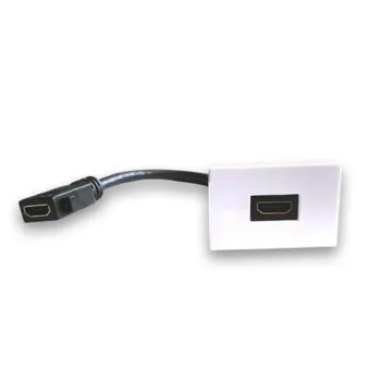 Adaptador HDMI BRobotix 938917 - HDMI - Hembra/hembra - Blanco - 938917