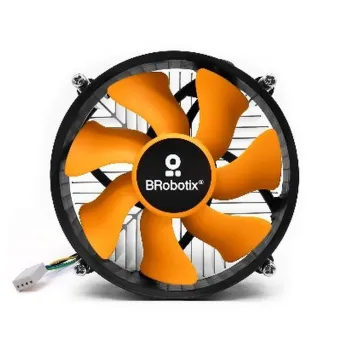Disipador BRobotix 963005 - 4 Pines - 2200 RPM - Negro con Naranja - 963005