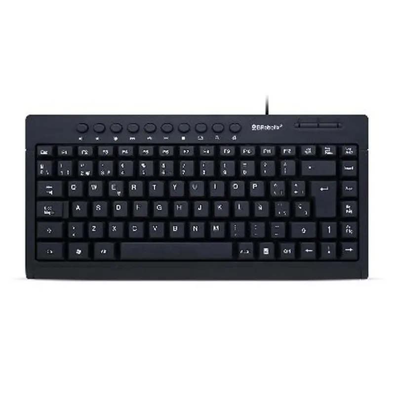 Teclado BRobotix 963067 - Alámbrico - USB - Español - Multimedia - 963067