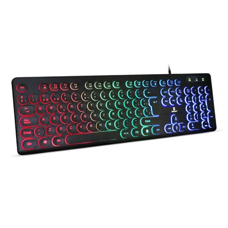 Teclado Gamer BRobotix 963098 - Alámbrico - Español - Multimedia - RGB - 963098