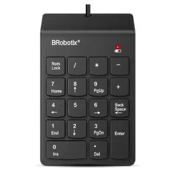 Teclado Numérico BRobotix 963234 - USB - Inclinación de 15º - Negro - 963234 Teclado Numérico BRobotix 963234 - USB - Inclinación de 15º - Negro - 963234