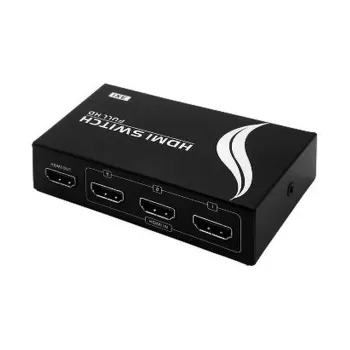 Multiplexor BRobotix 963272 - HDMI - 3 Dispositivos a 1 TV - Manual - Con Control Remoto - 963272