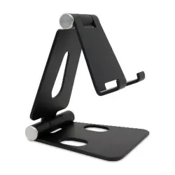 Soporte para Celular BRobotix 963807 - Aluminio - Plegable - Negro - 963807 Soporte para Celular BRobotix 963807 - Aluminio - Plegable - Negro - 963807