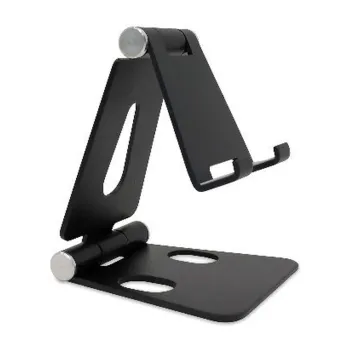 Soporte para Celular BRobotix 963807 - Aluminio - Plegable - Negro - 963807