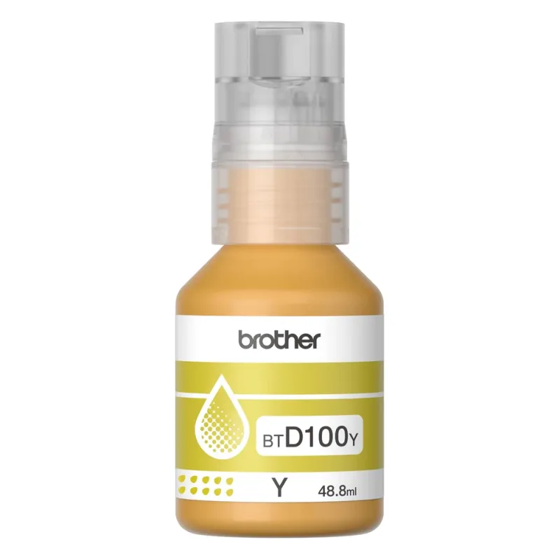 Tinta Brother BTD100Y - Amarillo - BTD100Y
