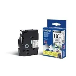 Cinta Brother TZEFX241 - Texto Negro sobre Fondo Blanco - 18mm x 8mts - Flexible - TZEFX241 Cinta Brother TZEFX241 - Texto Negro sobre Fondo Blanco - 18mm x 8mts - Flexible - TZEFX241