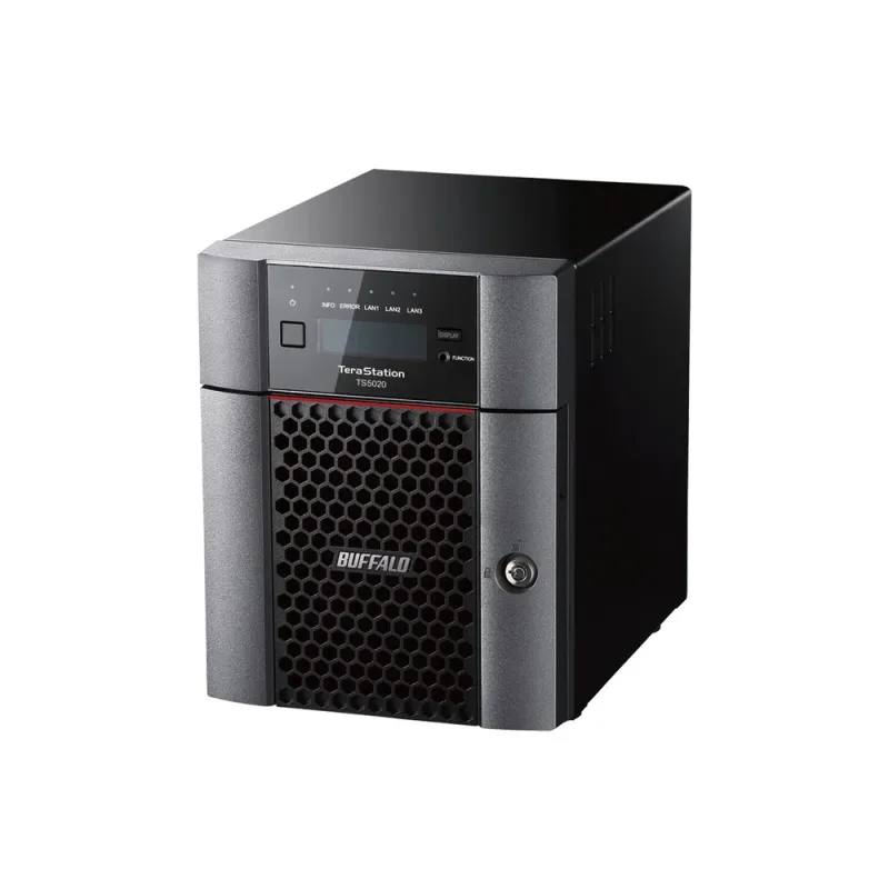 Sistema de Discos NAS Buffalo TeraStation 5420 - 4 Bahías - 24TB (2x 12TB) - RAID 0/1/5/6/10/JBOD - TS5420DN2402