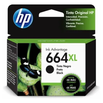 Cartucho De Tinta Hp 664Xl Negra Original (F6V31Al) - F6V31AL