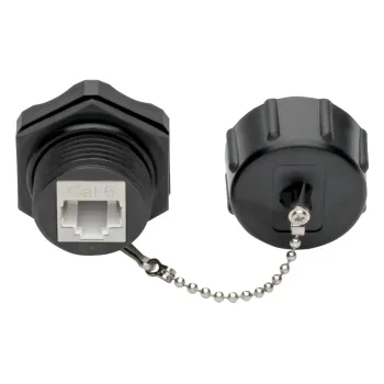 Conector Keystone Tripp Lite N206-KJ01-IND - Cat6 / Cat5e - Negro - N206-KJ01-IND