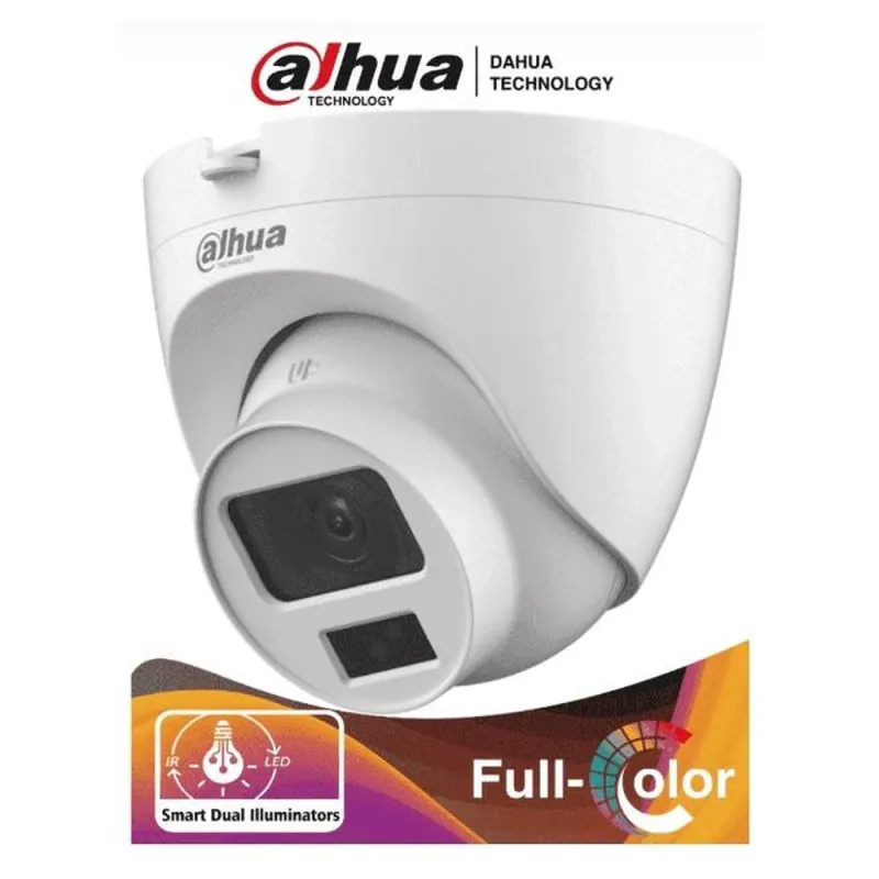 Dahua Hac-Hdw1200Clqn-Il-A - Camara Domo De 2 Megapixeles/ Dual Inteligente + Fullcolor/2.8 Mm/ 102°A/ 20 Metros De Ir Y Luz Visible/ Microfono - - HAC-HDW1200CLQN-IL-A