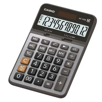 Calculadora de Escritorio Casio AX120B - 12 Dígitos - Standar - AX-120B-S-MC