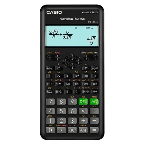 Calculadora Científica CASIO FX-82LAPLUS2 - 12 Dígitos - 252 Funciones - Negro - FX-82LAPLUS2-BK Calculadora Científica CASIO FX-82LAPLUS2 - 12 Dígitos - 252 Funciones - Negro - FX-82LAPLUS2-BK