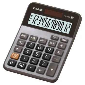 Calculadora de Escritorio CASIO MX-120B-S-MC - 12 Dígitos - MX-120B-S-MC