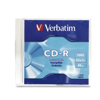 Disco Cd-R Verbatim - Cd-R, 700 Mb, 52X, 80 Min, 1 P - 94776 1PZA