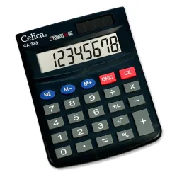 Calculadora Celica CA-323 - 8 Dígitos - 131 x 104 x 21 mm - CA-323 Calculadora Celica CA-323 - 8 Dígitos - 131 x 104 x 21 mm - CA-323