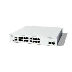Switch Cisco C1200-16T-2G - Gigabit Ethernet - 16 Puertos - Gigabit - 2 Puertos SFP - Gestionado - C1200-16T-2G