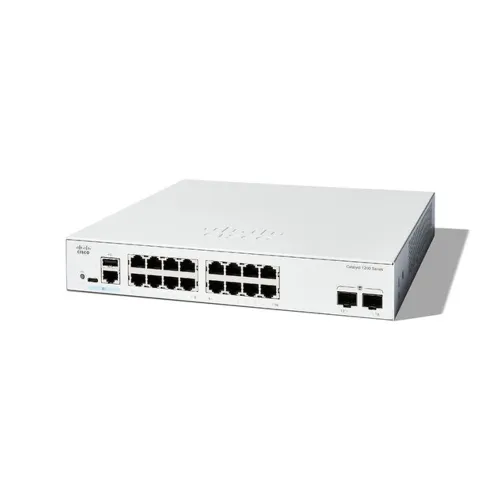 Switch Cisco C1200-16T-2G - Gigabit Ethernet - 16 Puertos - Gigabit - 2 Puertos SFP - Gestionado - C1200-16T-2G