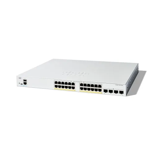 Switch Cisco C1200-24FP-4G - Gigabit Ethernet - 24 Puertos PoE+ - 4 Puertos SFP - Gestionado - C1200-24FP-4G