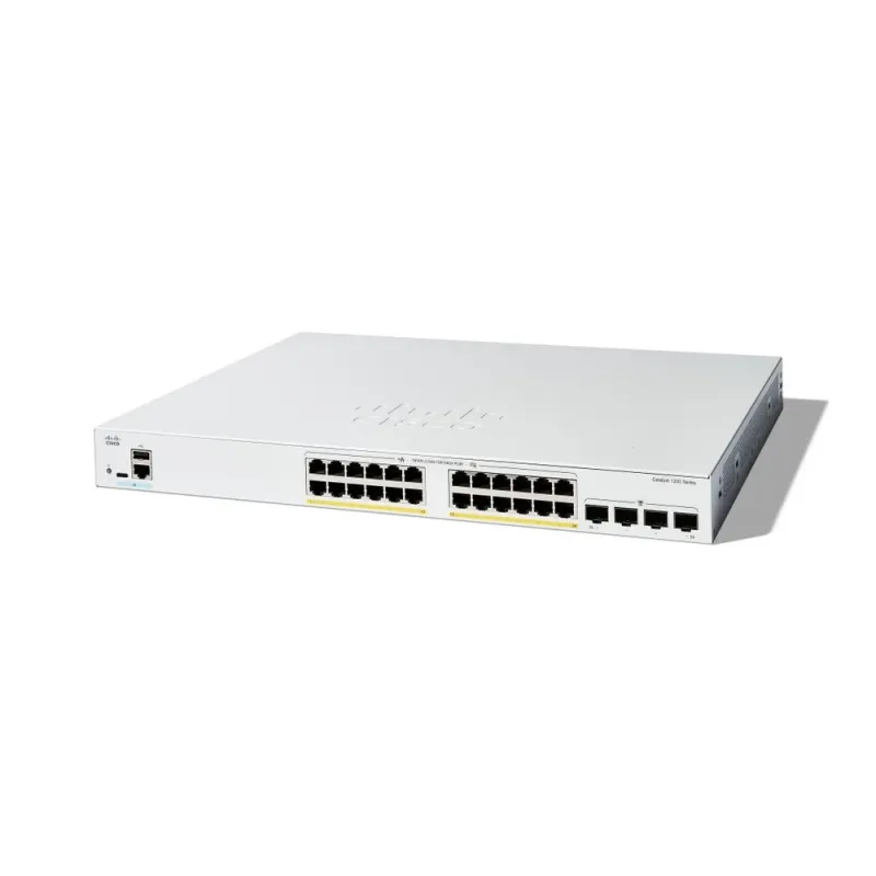 Switch Cisco C1200-24FP-4G - Gigabit Ethernet - 24 Puertos PoE+ - 4 Puertos SFP - Gestionado - C1200-24FP-4G