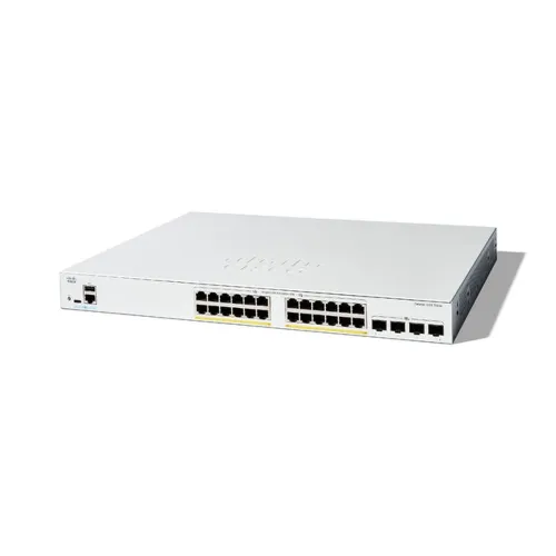 Switch Cisco C1200-24FP-4X - Gigabit Ethernet - 24 Puertos PoE+ - 4 Puertos SFP+ - Gestionado - C1200-24FP-4X