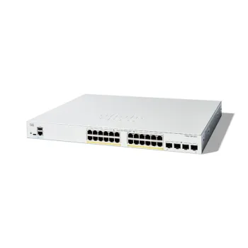 Switch Cisco C1300-24FP-4G - Gigabit Ethernet - 24 Puertos PoE+ - 4 Puertos SFP - Gestionado - C1300-24FP-4G
