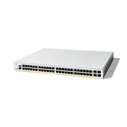 Switch Cisco C1300-48P-4G - Gigabit Ethernet - 48 Puertos PoE+ - 4 Puertos SFP - Gestionado - C1300-48P-4G