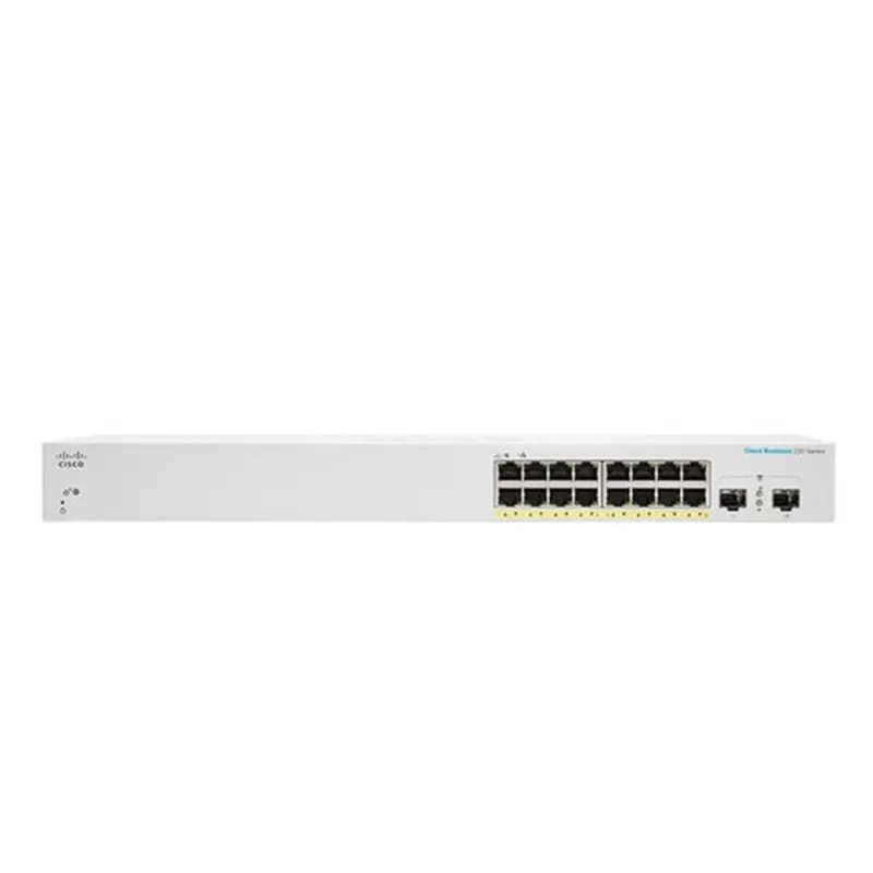 Switch Cisco CBS220-16P-2G - 18 Puertos - 16 Puertos RJ-45 - 2 Puertos SFP - CBS220-16P-2G-NA