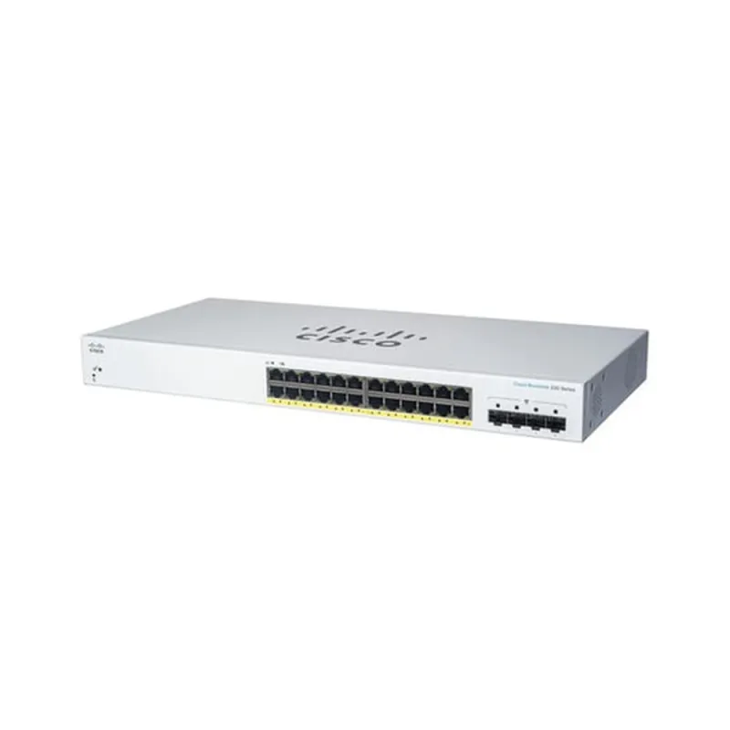 Switch Cisco CBS220-24FP-4G - 24 Puertos - RJ-45 - 4 Puertos SFP - CBS220-24FP-4G-NA
