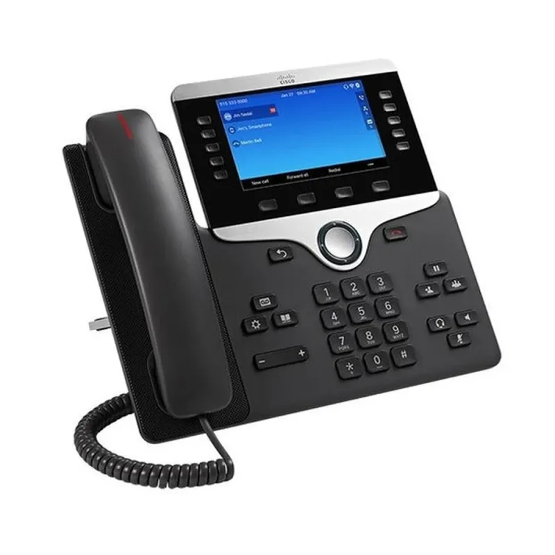 Teléfono IP Cisco 8841 - Altavoz - Contestadora - Pantalla a Color - 800x480 - Ethernet - Negro/ Plata - CP-8841-K9=
