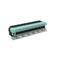 Módulo CommScope 360DPiP-12LC-LS - 12 Acopladores LC - OM4 - Aqua - 760242975 Módulo CommScope 360DPiP-12LC-LS - 12 Acopladores LC - OM4 - Aqua - 760242975