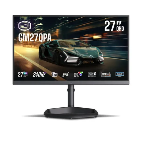 Monitor Gamer Cooler Master CMI-GM27QPA-US - 27" - QHD - 240Hz - HDMI - DisplayPort - CMI-GM27QPA-US