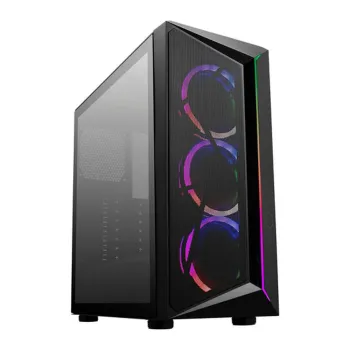 Gabinete Gamer Cooler Master CMP 510 - Media Torre - ATX/Micro ATX/Mini ITX - 3 Ventiladores - Panel Lateral - Negro - CP510-KGNN-S00
