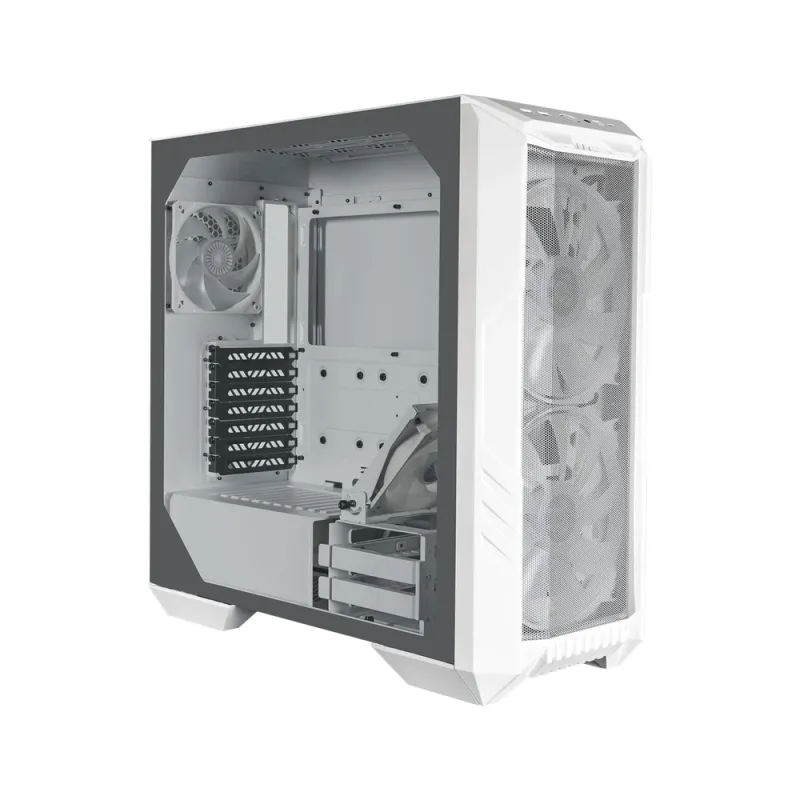 Gabinete Gamer Cooler Master HAF 500 - Media Torre - ATX/Micro ATX/ITX - 2x Ventiladores - Panel Lateral - Blanco - H500-WGNN-S00