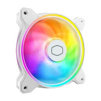 Ventilador Cooler Master MasterFan MF120 HALO² - 120mm - 2050 RPM - ARGB - Blanco - MFL-B2DW-21NP2-R2