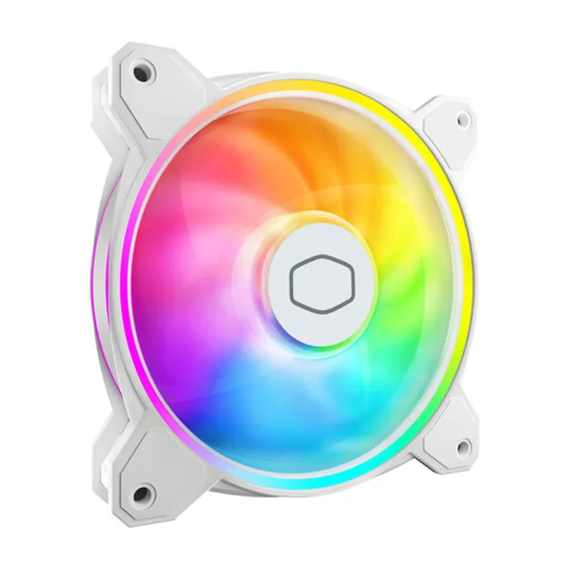 Ventilador Cooler Master MasterFan MF120 HALO² - 120mm - 2050 RPM - ARGB - Blanco - MFL-B2DW-21NP2-R2