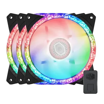 Ventilador Cooler Master MF120 Prismatic 3 en 1 - 120mm - 650 a 2000 RPM - 4 Pines - RGB - MFY-B2DN-203PA-R1