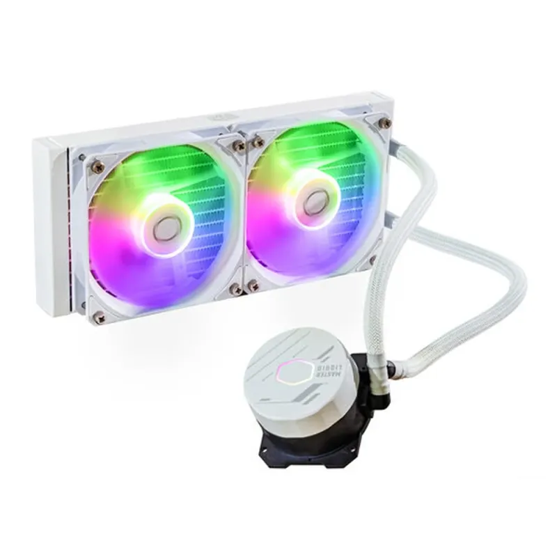 Enfriamiento Líquido Cooler Master MasterLiquid 240L Core ARGB White - 2x Ventiladores - 1750 RPM - MLW-D24M-A18PZ-RW