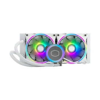 Enfriamiento Líquido Cooler Master ML240 Illusion White Edition - 2 Ventiladores - 1800 RPM - RGB - Blanco - MLX-D24M-A18PW-R1